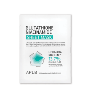APLB Glutathione Niacinamide Sheet Mask Set 10 Sheets