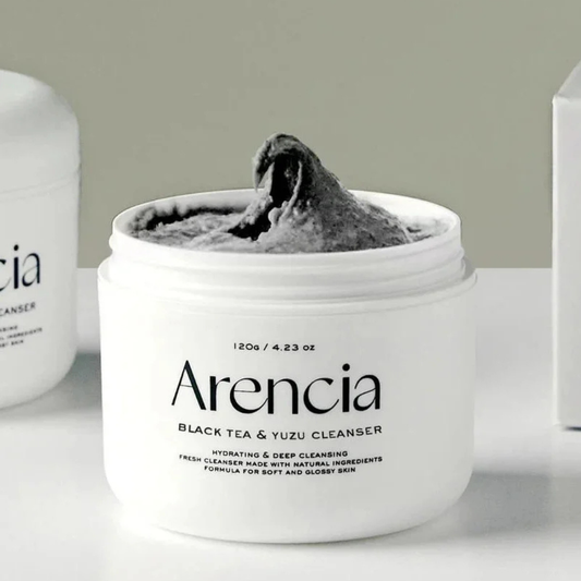 Arencia Black Tea & Yuzu Rice Mochi Cleanser size varies